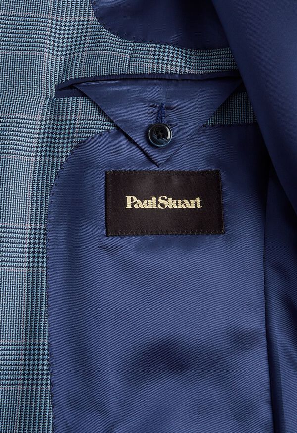 Paul Stuart Cashmere Glen Plaid Blue | NZ_PAUL93963