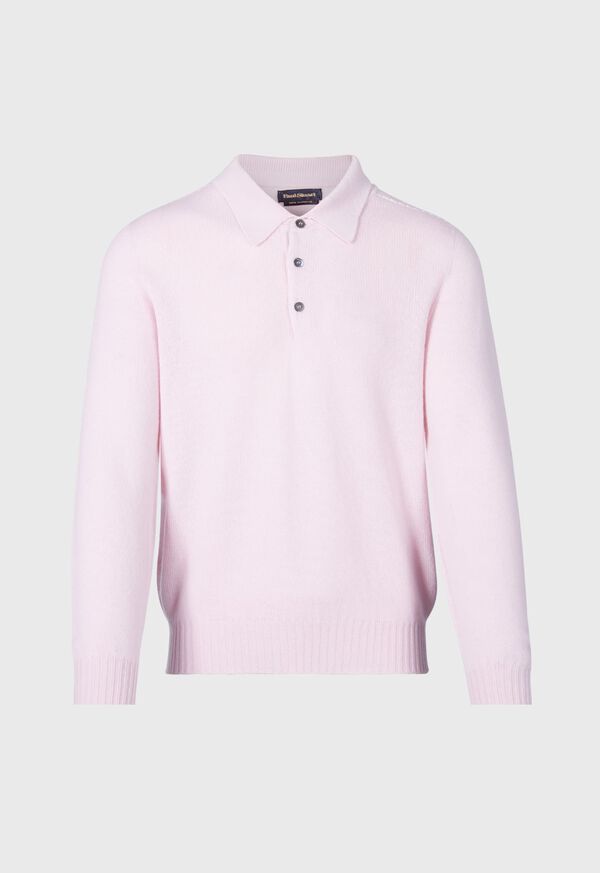 Paul Stuart Cashmere Long Sleeve Light Pink | NZ_PAUL86079