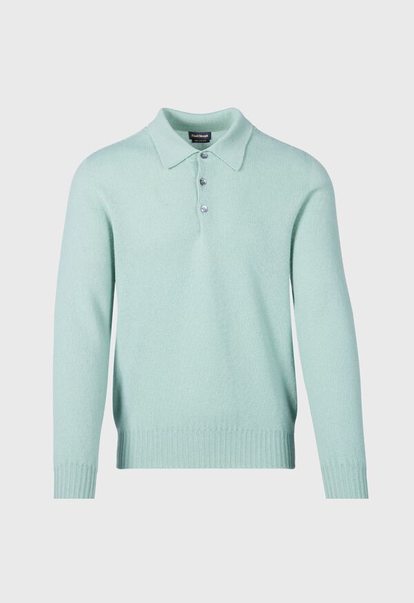 Paul Stuart Cashmere Long Sleeve Olive | NZ_PAUL19138