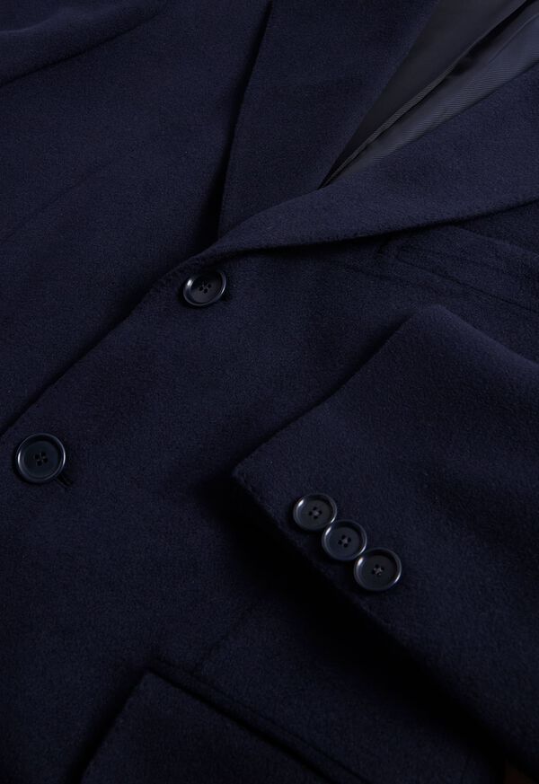 Paul Stuart Cashmere Overcoat Blue | NZ_PAUL87210