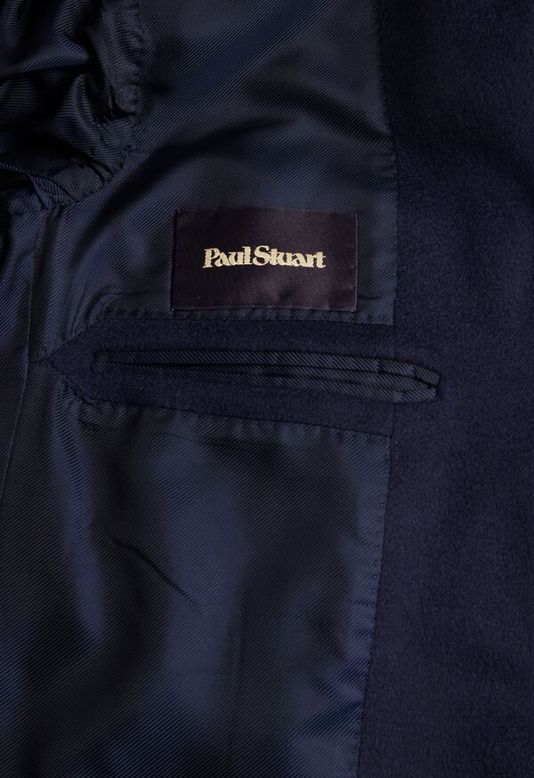 Paul Stuart Cashmere Overcoat Blue | NZ_PAUL87210