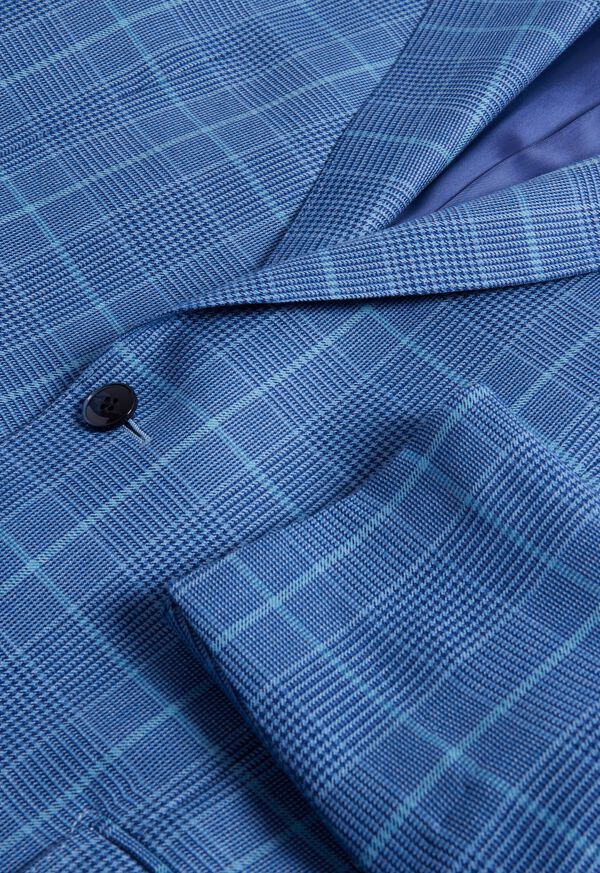 Paul Stuart Cashmere Plaid Blue | NZ_PAUL12230