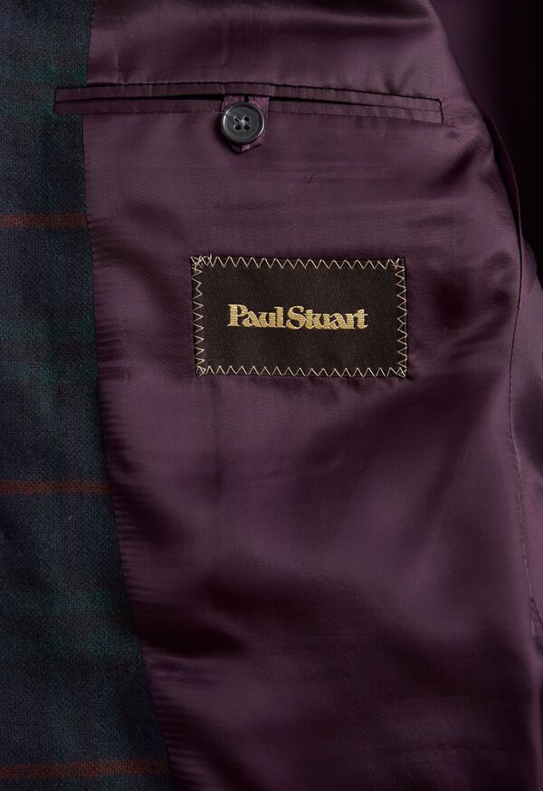 Paul Stuart Cashmere Plaid Dinner Green | NZ_PAUL64205