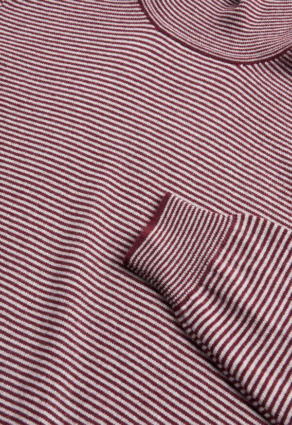 Paul Stuart Cashmere Stripe Turtleneck Brown | NZ_PAUL23138