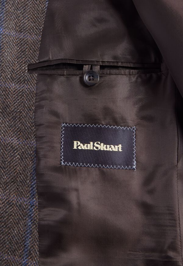 Paul Stuart Cashmere Windowpane Paul Brown / Blue | NZ_PAUL22772