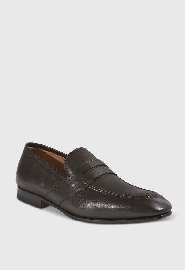 Paul Stuart Chicago Leather Penny Dark Brown | NZ_PAUL68733