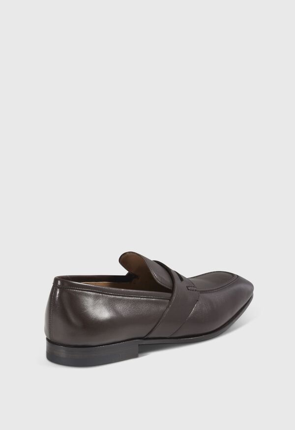 Paul Stuart Chicago Leather Penny Dark Brown | NZ_PAUL68733