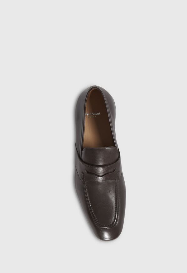 Paul Stuart Chicago Leather Penny Dark Brown | NZ_PAUL68733