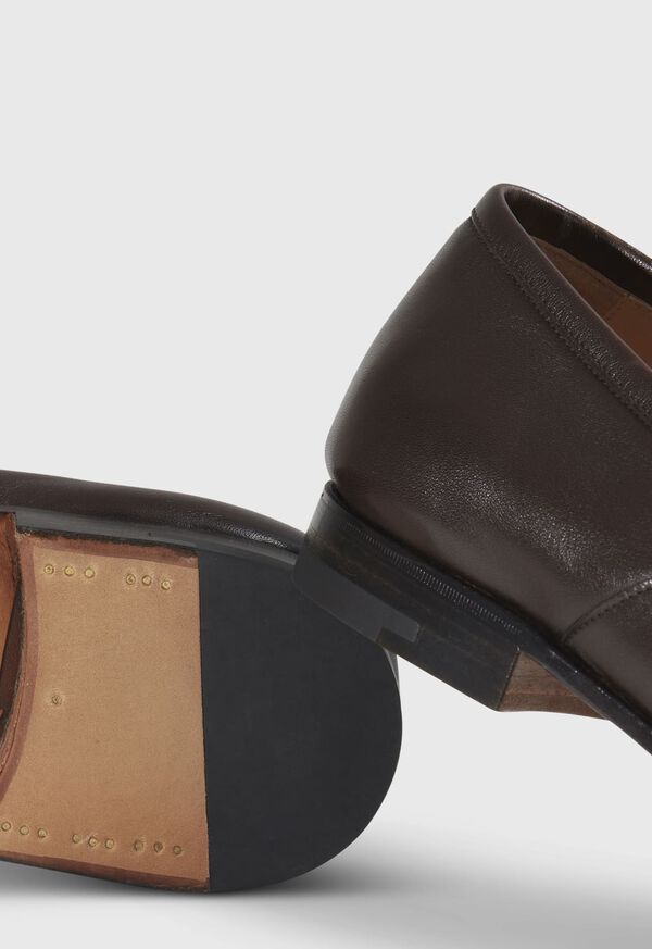 Paul Stuart Chicago Leather Penny Dark Brown | NZ_PAUL68733