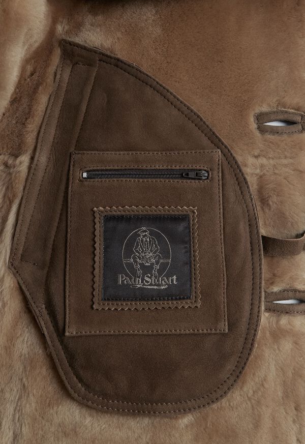 Paul Stuart Classic Shearling Coat Brown | NZ_PAUL81603