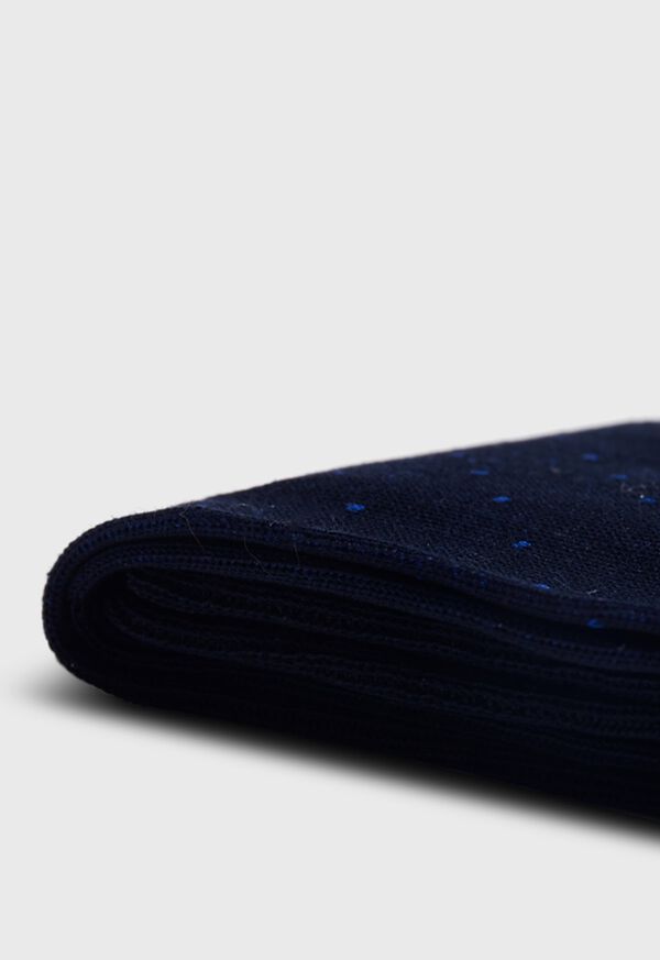 Paul Stuart Cotton Birds Eye Navy | NZ_PAUL78133