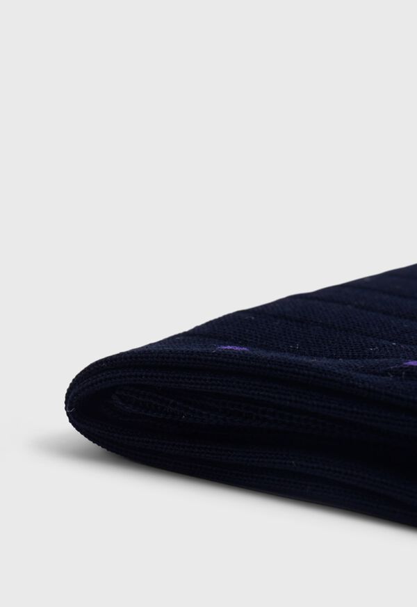 Paul Stuart Cotton Deco Navy / Purple | NZ_PAUL72132