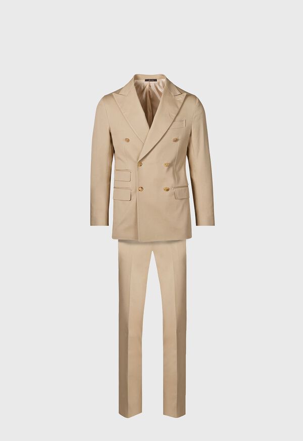 Paul Stuart Cotton Double Breasted Brown | NZ_PAUL44284