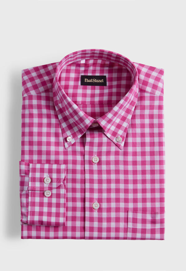Paul Stuart Cotton Gingham Light Pink | NZ_PAUL42251