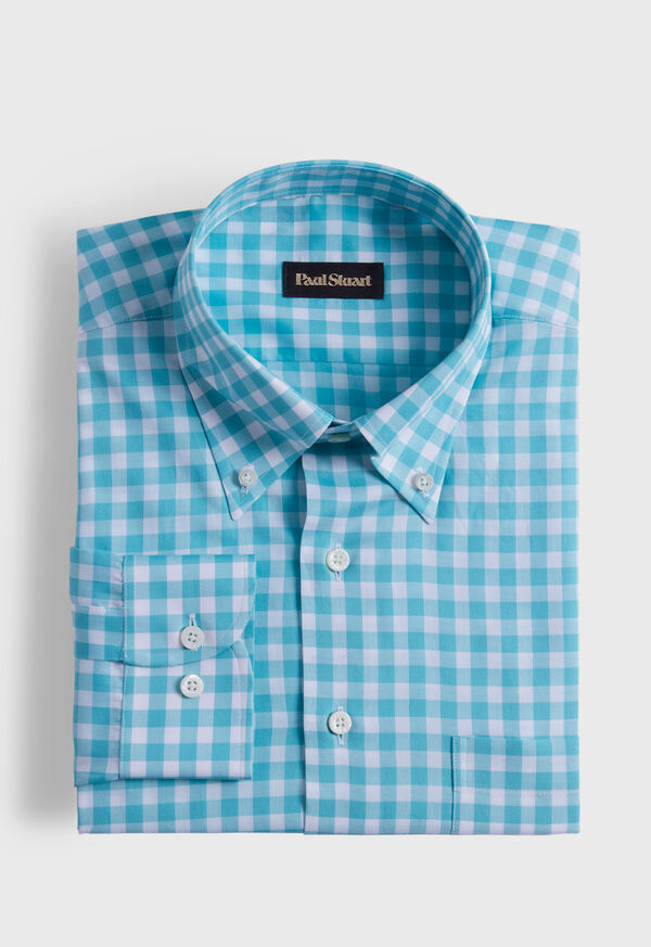 Paul Stuart Cotton Gingham Mint | NZ_PAUL20534