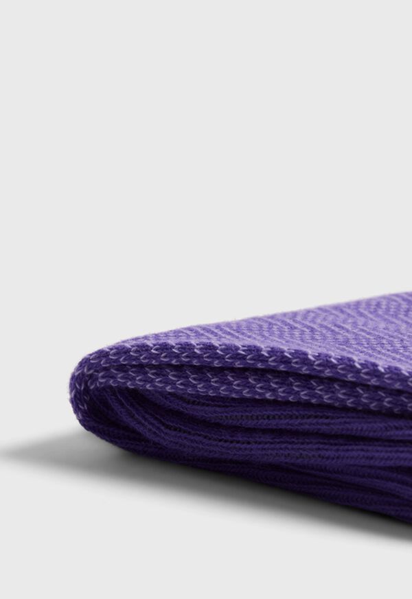 Paul Stuart Cotton Herringbone Purple | NZ_PAUL28687