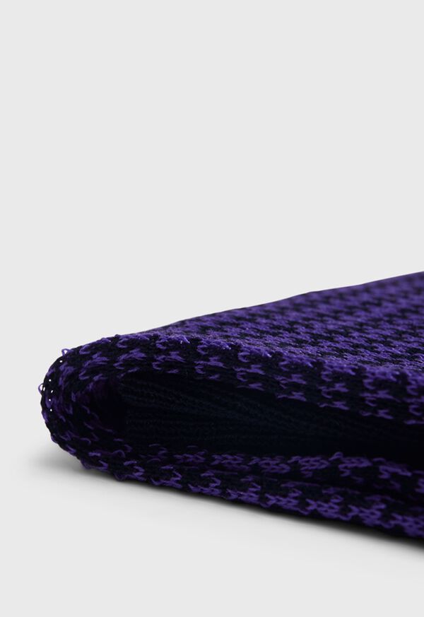 Paul Stuart Cotton Houndstooth Purple / Black | NZ_PAUL76607