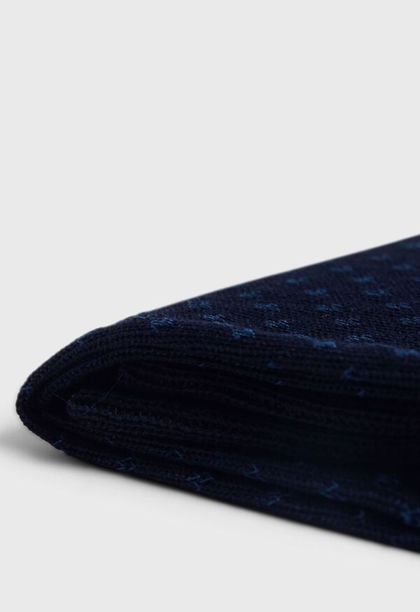 Paul Stuart Cotton Jacquard Navy | NZ_PAUL43983