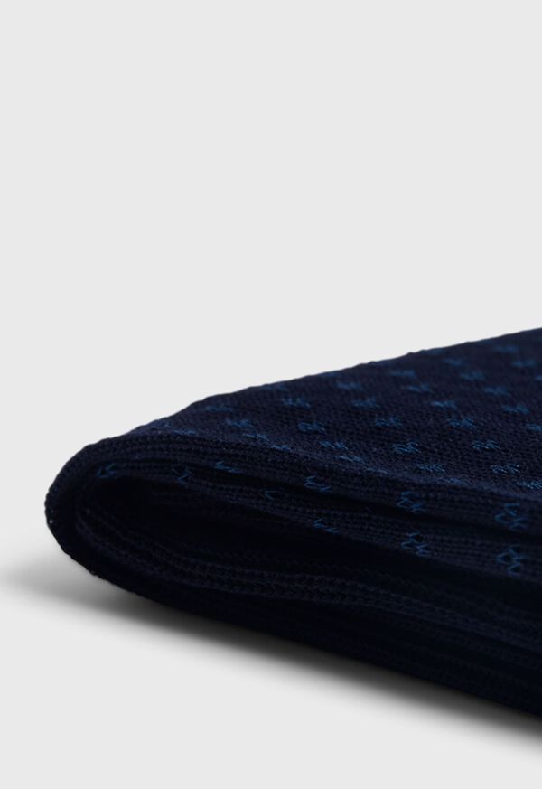 Paul Stuart Cotton Jacquard Navy | NZ_PAUL25897