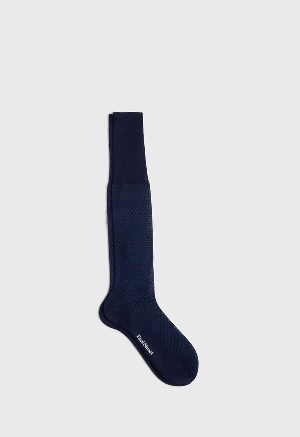Paul Stuart Cotton Jacquard Navy | NZ_PAUL25897