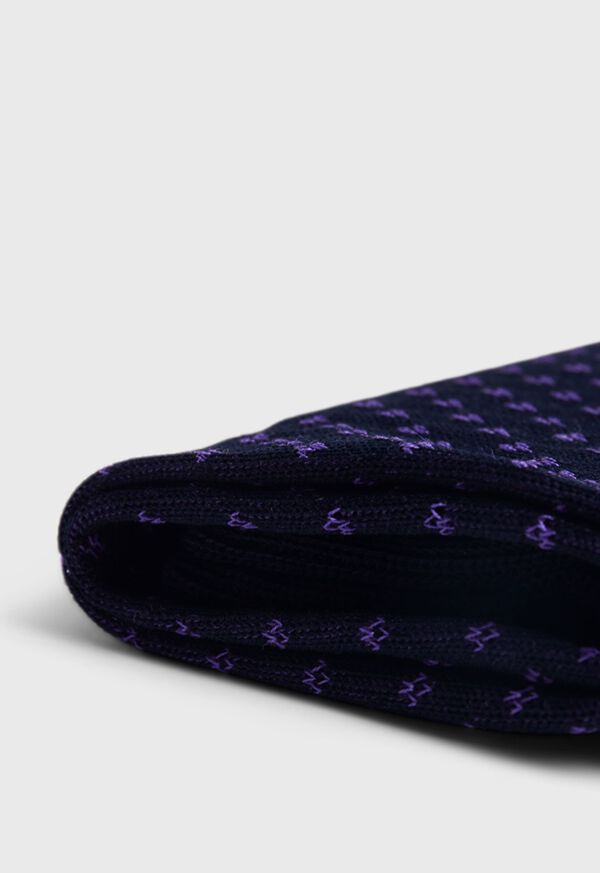Paul Stuart Cotton Jacquard Purple | NZ_PAUL43787