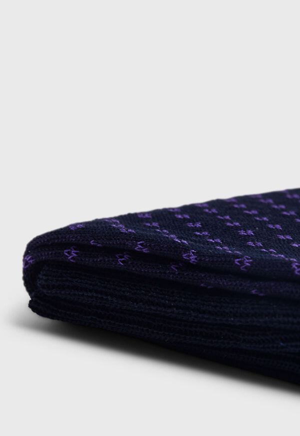 Paul Stuart Cotton Jacquard Purple | NZ_PAUL38075