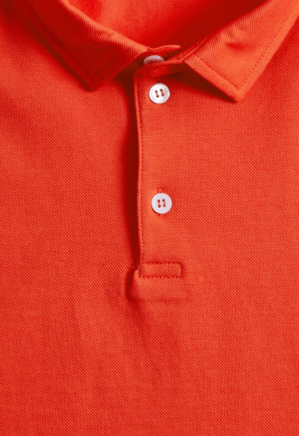 Paul Stuart Cotton Pique Short Sleeve Red | NZ_PAUL74026