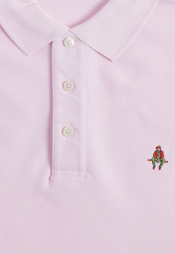 Paul Stuart Cotton Piqué Logo Light Pink | NZ_PAUL38697