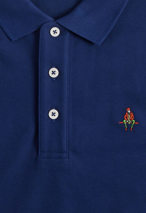 Paul Stuart Cotton Piqué Logo Navy | NZ_PAUL39261