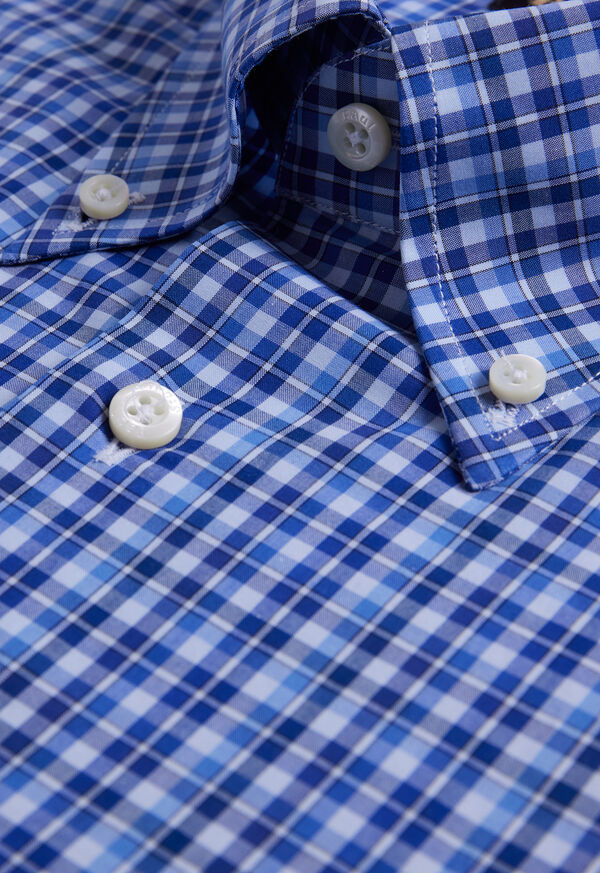 Paul Stuart Cotton Plaid Navy / Blue | NZ_PAUL47874
