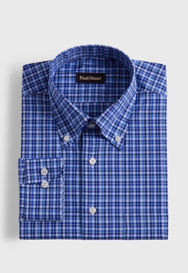 Paul Stuart Cotton Plaid Navy / Blue | NZ_PAUL47874