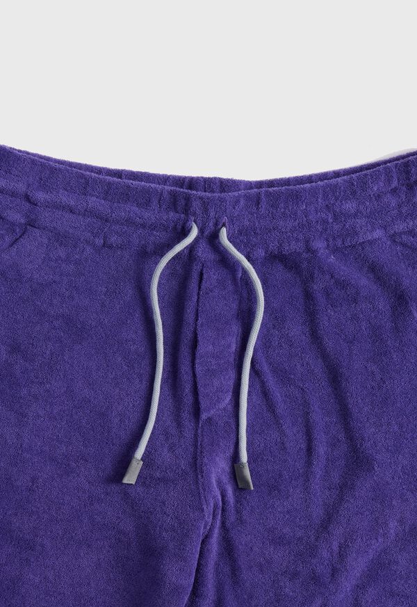 Paul Stuart Cotton Terry Cloth Drawstring Purple | NZ_PAUL42802