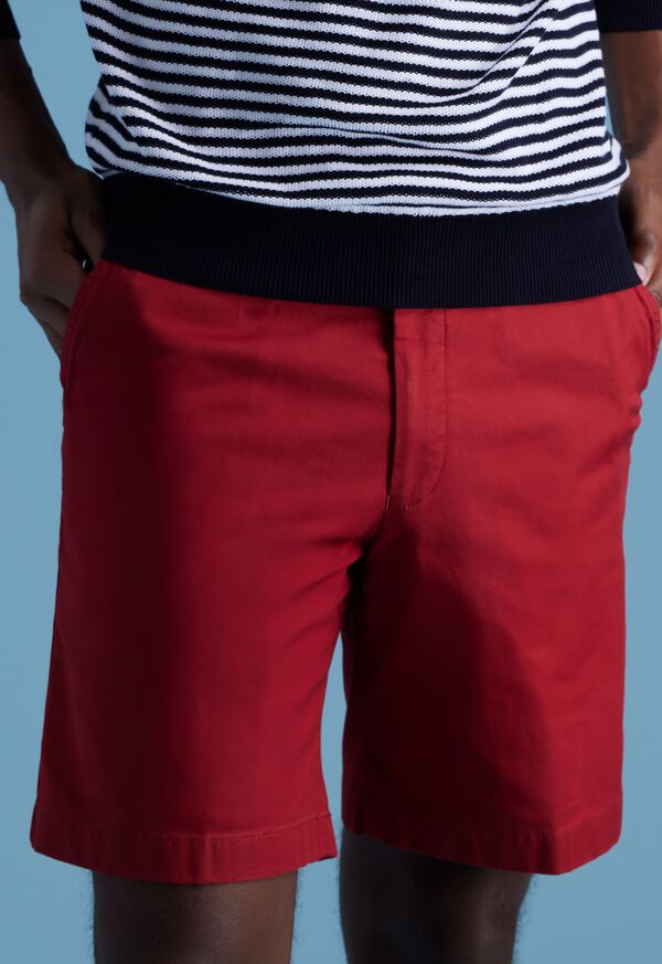 Paul Stuart Cotton Twill Bermuda Red | NZ_PAUL20003