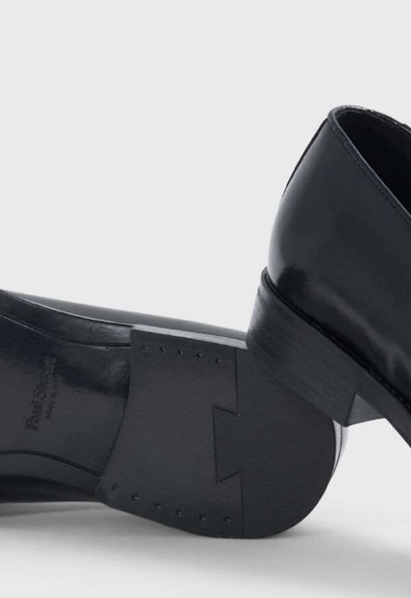Paul Stuart Crest Leather Black | NZ_PAUL14487