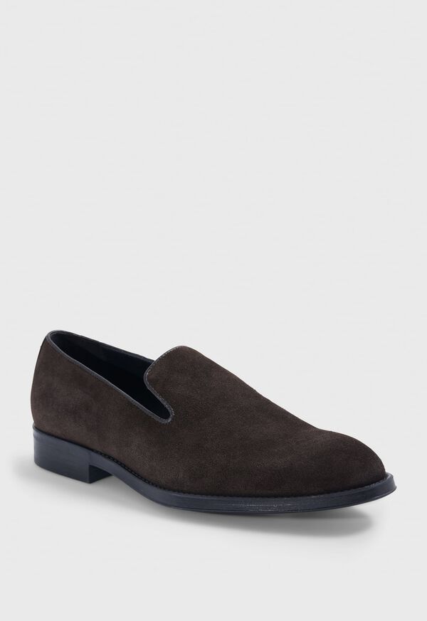 Paul Stuart Crest Suede Venetian Dark Brown | NZ_PAUL89354