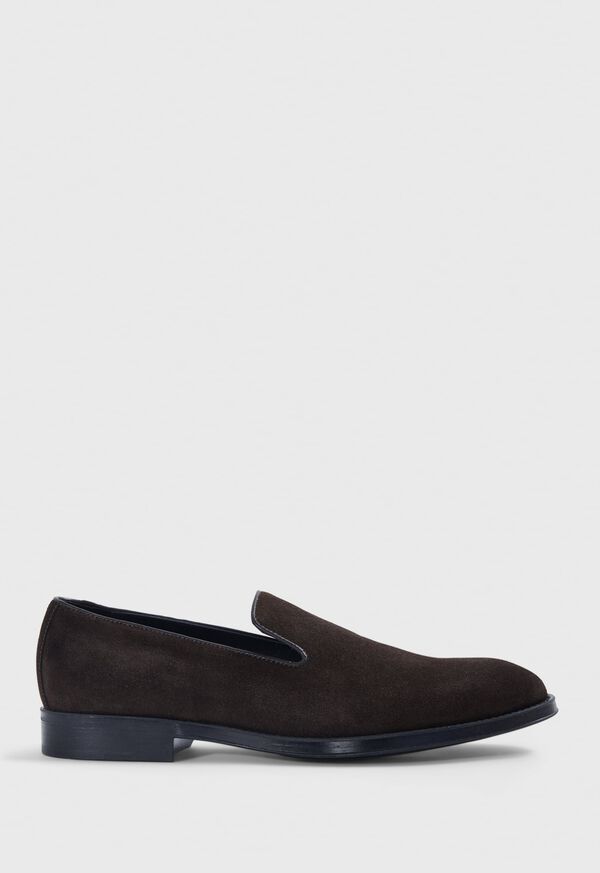 Paul Stuart Crest Suede Venetian Dark Brown | NZ_PAUL89354