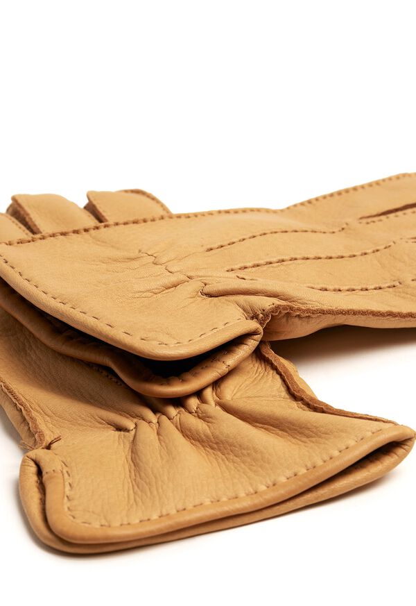 Paul Stuart Deerskin Leather Glove with Cashmere Lining Gold | NZ_PAUL84732
