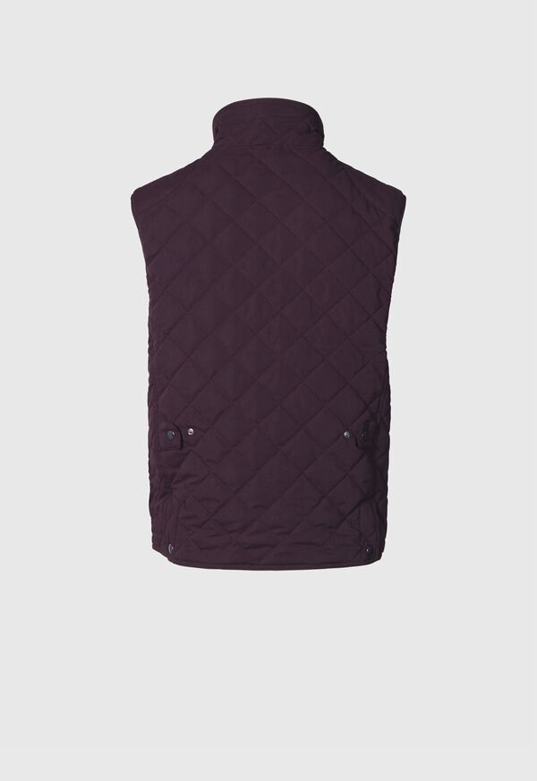 Paul Stuart Diamond Quilted Burgundy | NZ_PAUL16199
