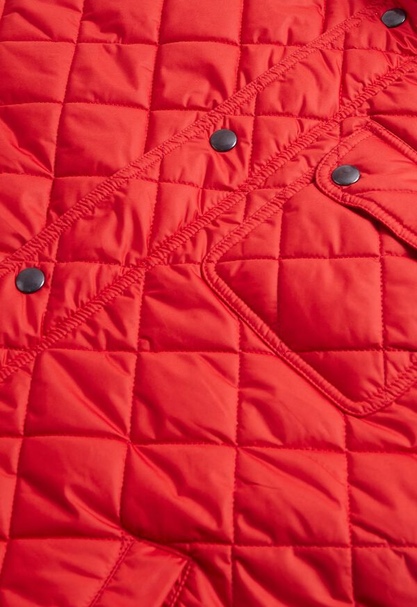 Paul Stuart Diamond Quilted Red | NZ_PAUL52788
