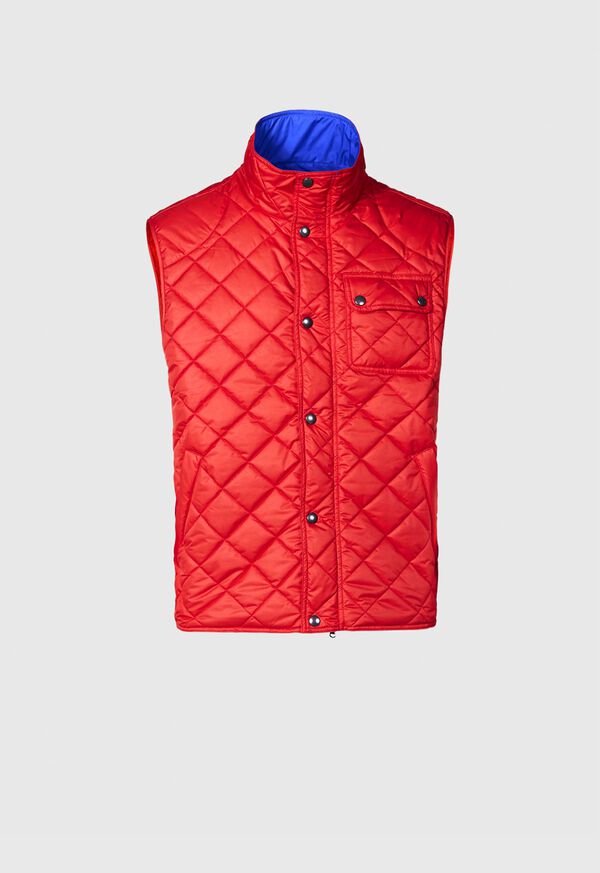 Paul Stuart Diamond Quilted Red | NZ_PAUL52788