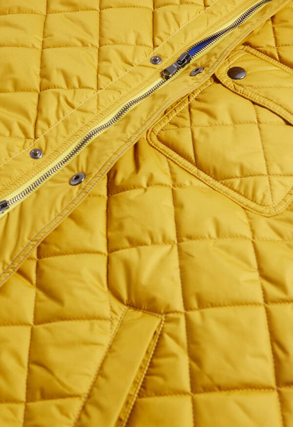 Paul Stuart Diamond Quilted Yellow | NZ_PAUL54296