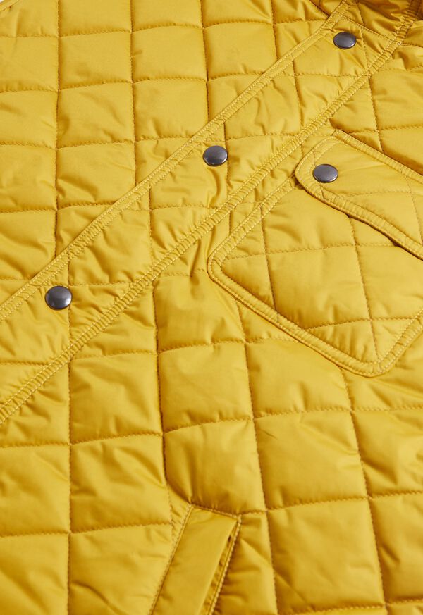 Paul Stuart Diamond Quilted Yellow | NZ_PAUL54296