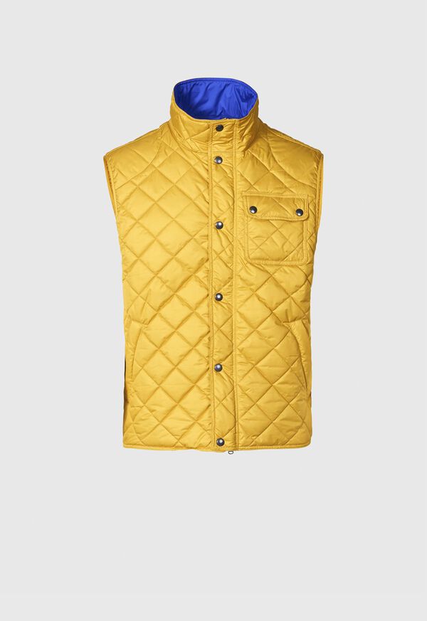 Paul Stuart Diamond Quilted Yellow | NZ_PAUL54296
