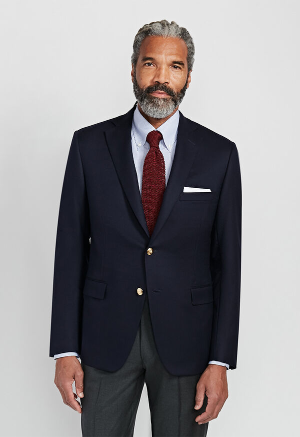 Paul Stuart Doeskin Stuart Blazer Navy | NZ_PAUL32674