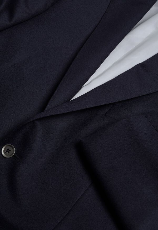 Paul Stuart Doeskin Super 120s Wool Paul Blazer Black | NZ_PAUL95800