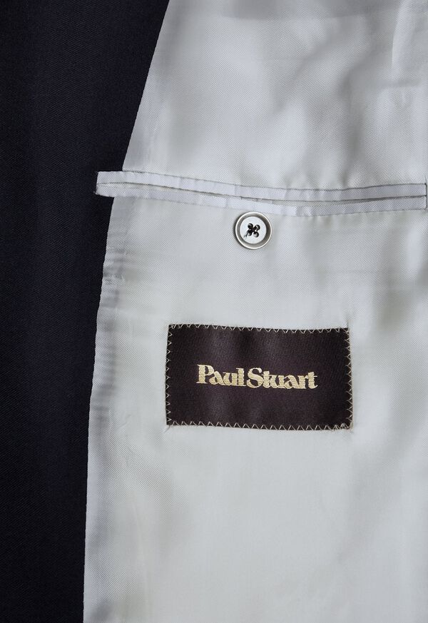 Paul Stuart Doeskin Super 120s Wool Paul Blazer Black | NZ_PAUL95800