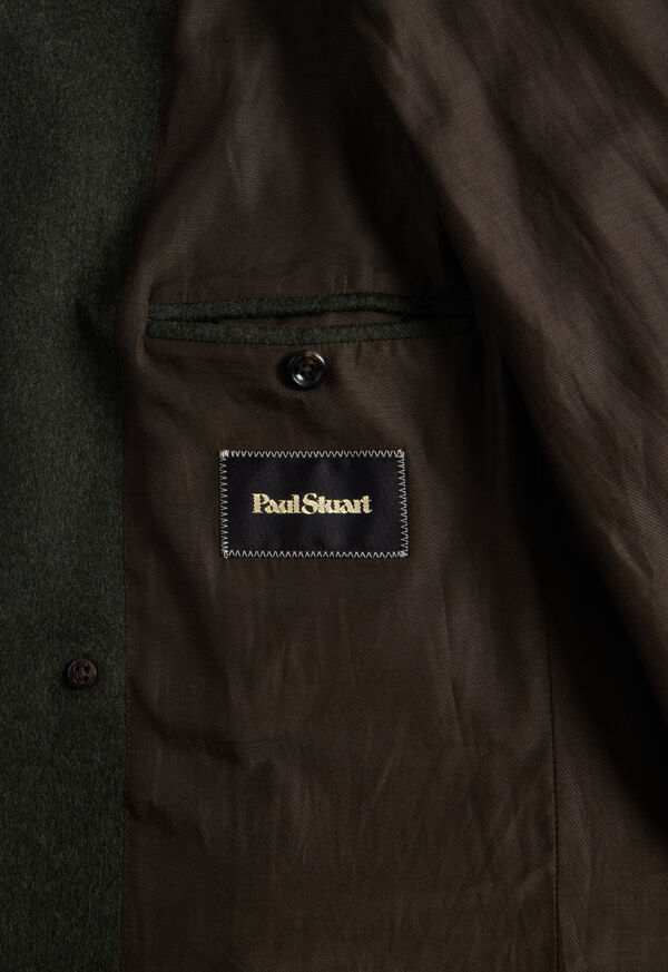 Paul Stuart Double Breasted Military Style Wool Olive | NZ_PAUL20599