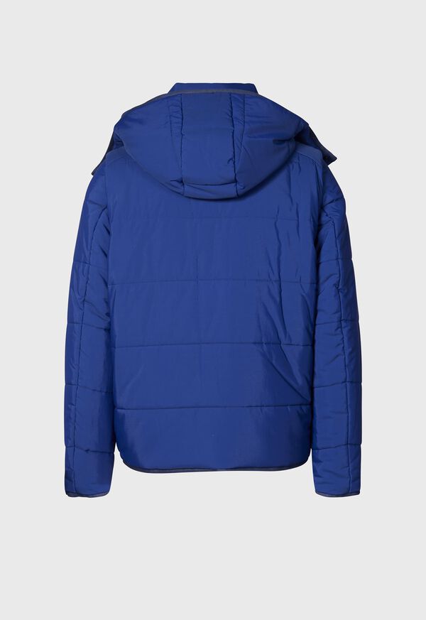 Paul Stuart Down Jacket with Removable Sleeves Royal Blue | NZ_PAUL34810