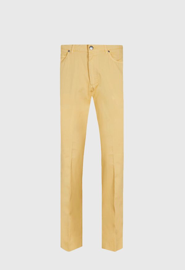 Paul Stuart Five Pocket Gabardine Twill Yellow | NZ_PAUL38070