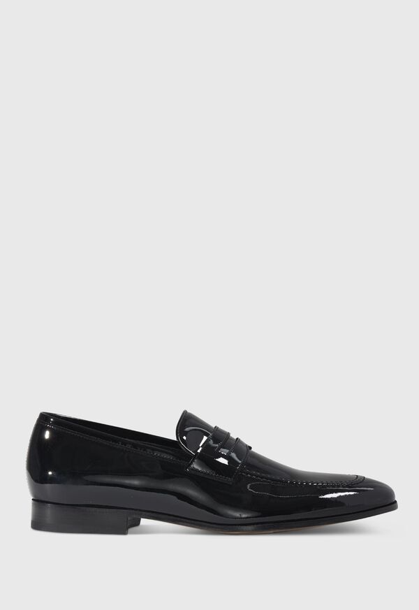 Paul Stuart Garrett Penny Moc Patent Black | NZ_PAUL43740